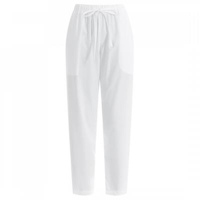 Shop   Women 9 Length Baggy Pants White Pic Wpt 1394