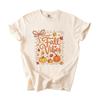 Halloween Fall Vibes Shirt for Women, Cute Pumpkin Fall T-Shirt, Autumn Leaves