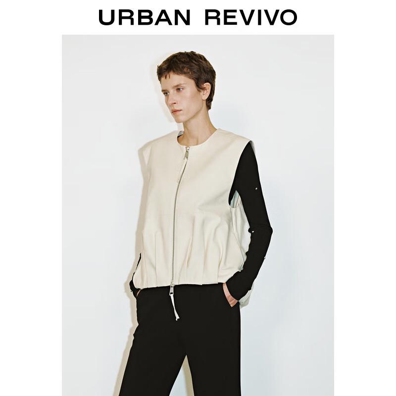 UR 2025 Spring Women's Casual Double-Zip Sleeveless Vest