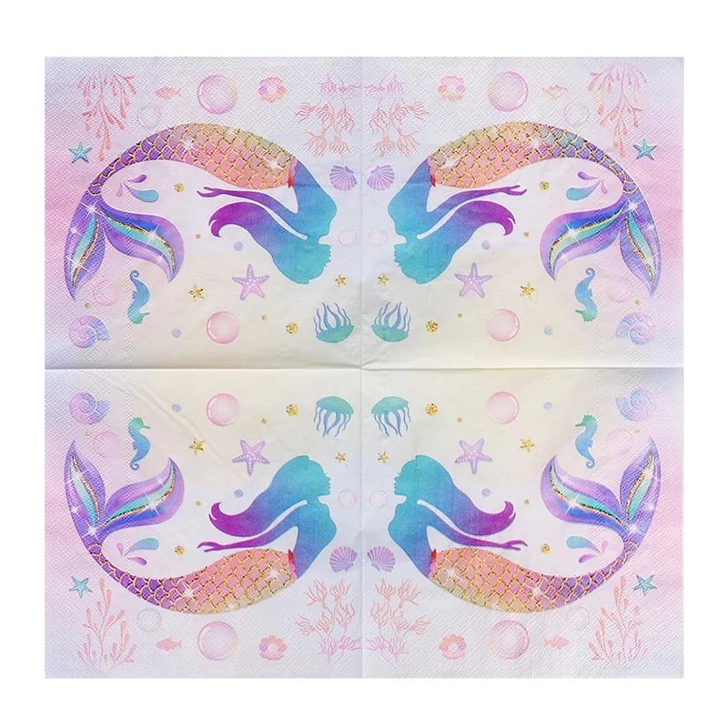 20pcs/Pac 33*33cm 2-Ply Disposable Party Napkin Cartoon Pattern