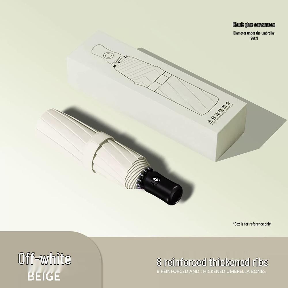Automated 24-Bone Folding Umbrella, High-Grade Men's Dual-Use for Sun and Rain