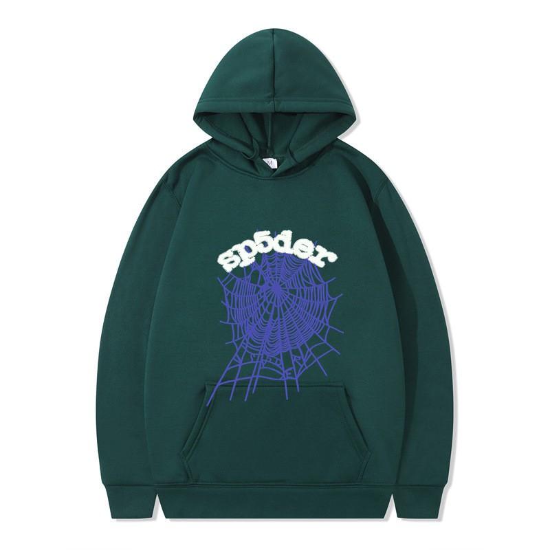 Unisex Kapuzenpullover Mit Spinnenaufdruck Lockerer Schnitt Langarm Pullover Winter