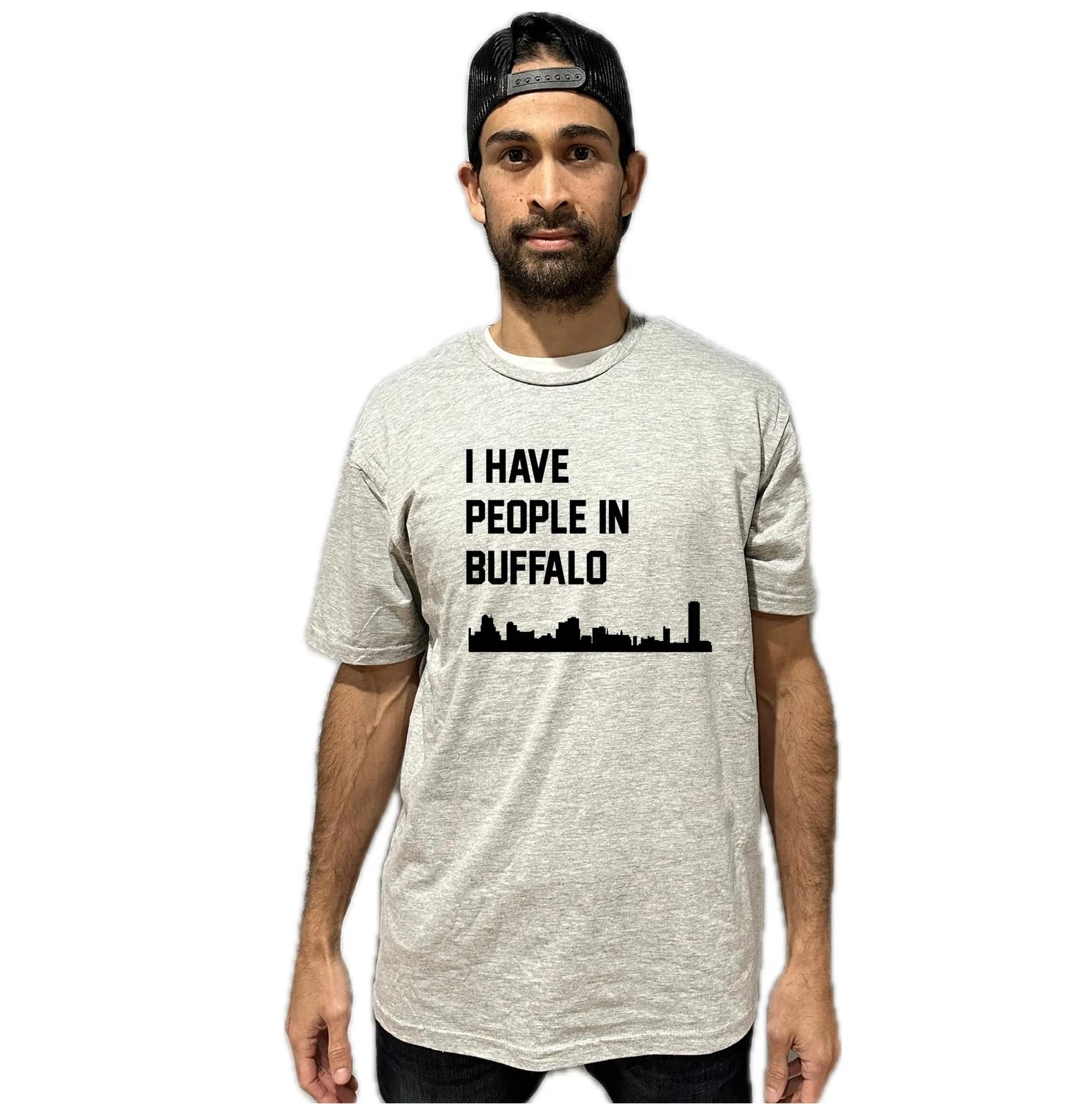 I Have People In Buffalo New York Skyline T-Shirt 3XL