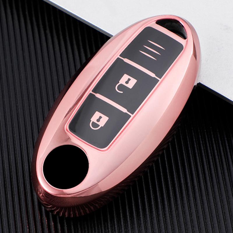 Key Case Cover Skin for Nissan Qashqai X-Trail T32 Infiniti Juke J10 J11 Kicks Tiida Soft TPU Car Key Case Holder Protection