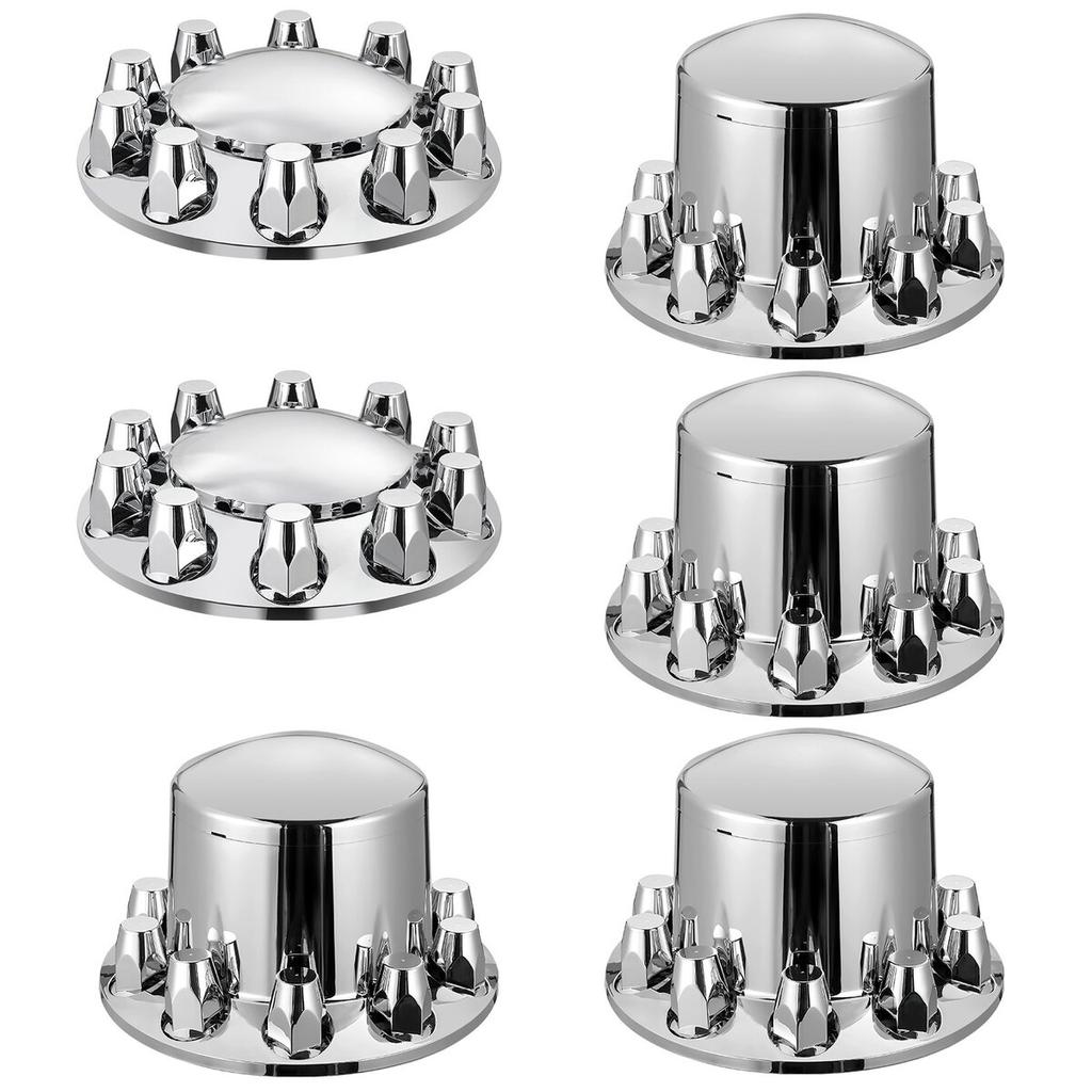 Rear&Front Axle Cover Combo Kit ABS Lug Nut Covers with Nut Cover Tools