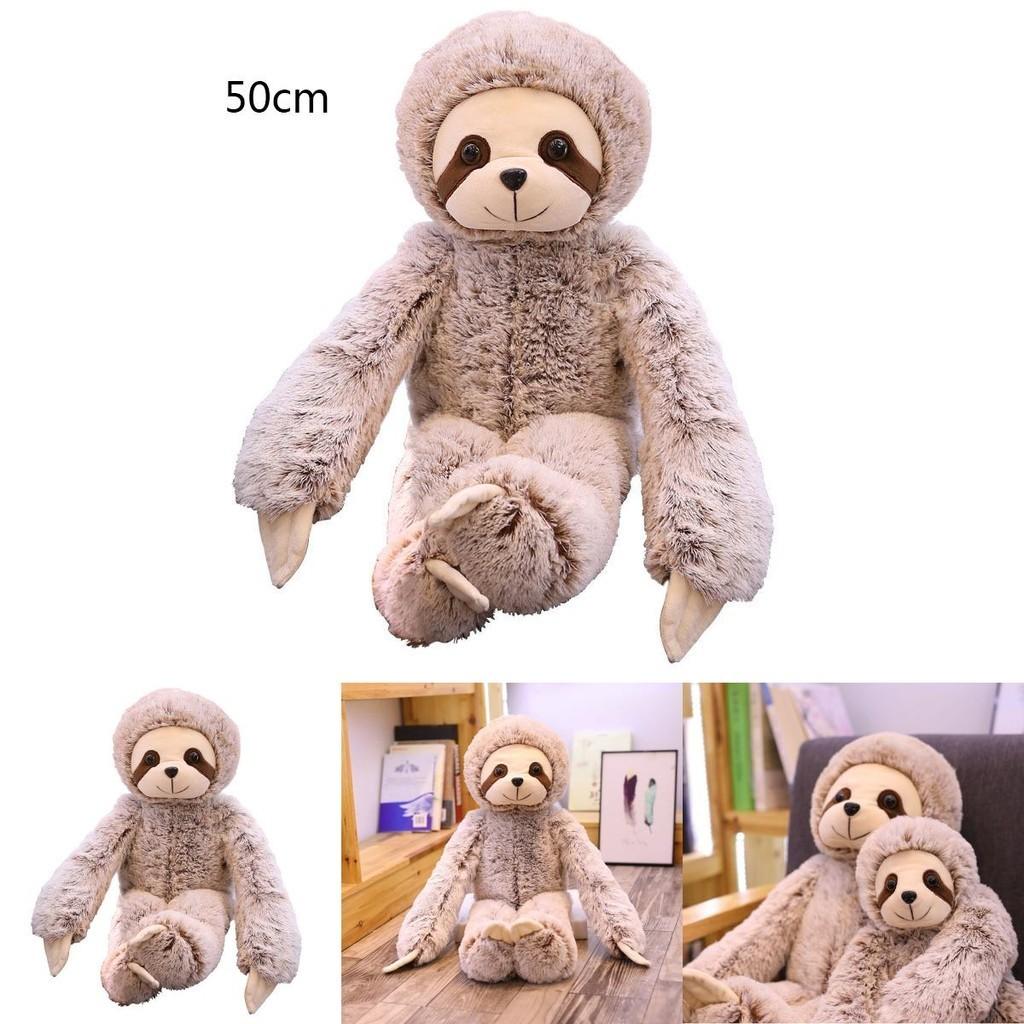 Adorable 50/70cm Sloth Plush Stuffed Toy Animal Soft Doll Perfect For Kids Gifts