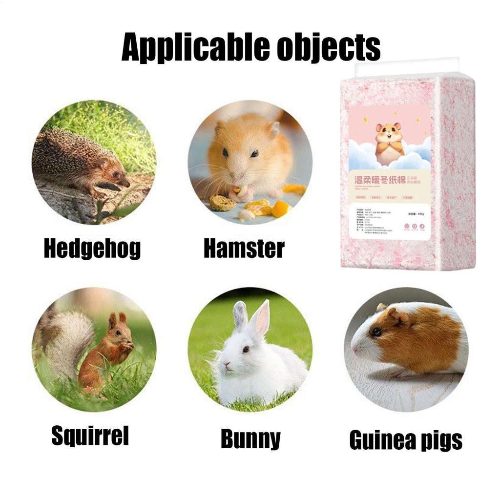 Gerbil Bedding 450g Wood Chips Toys Small Pet Bedding For Ferret Bunny Gerbil Hedgehog Reptile Bird Pet Animal Sleeping Nesting