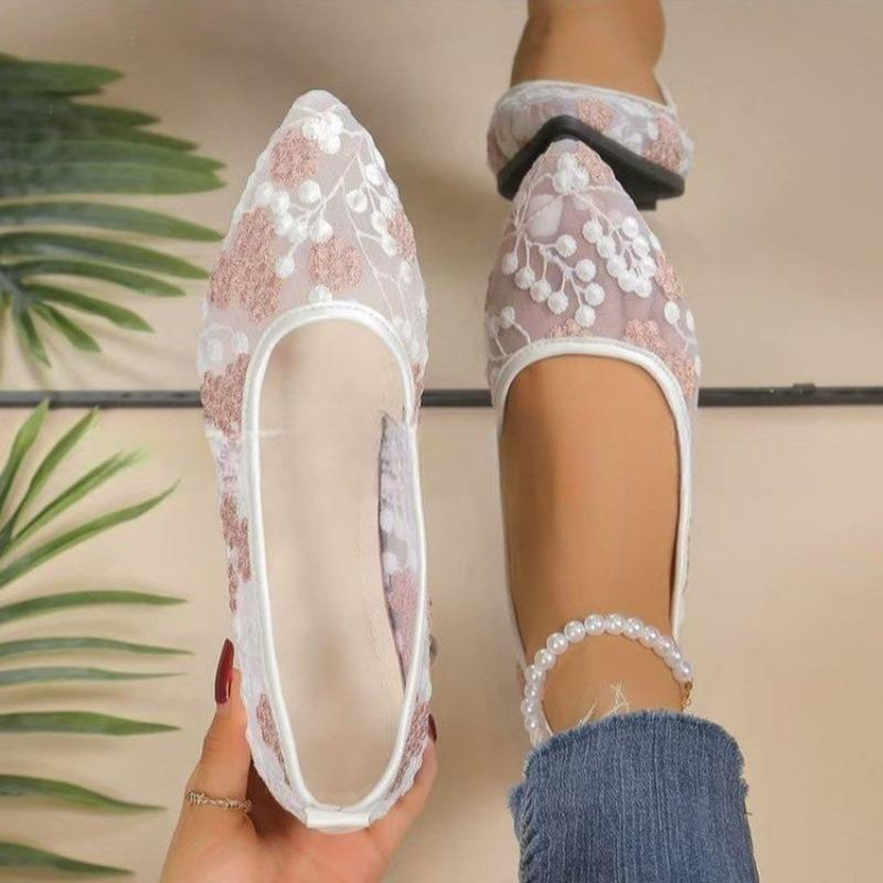 Fashion Women Flat Shoes 2025 New Summer Flat Sneakers Women Mary Jane Shoes Breathable Mesh Ballet Loafers Shoes Zapatos De Mujer