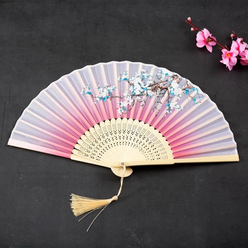 Summer Japanese-Style Cherry Blossom Hanfu Dance Chinese Style Folding Fan