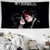 Band MMy CChemical RRomance MCR Hängendes Böhmisches Wandbehang Tarot Hippie Wandteppiche Schlafsaal Heimdekoration