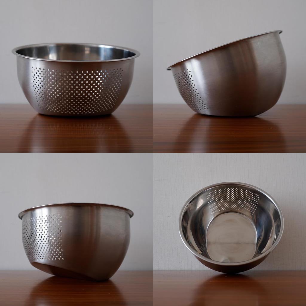 Tilt To Asdays Rice Washing Stainless Steel Colander Multifunctional Rice Washing Heat Dishwasher Mirror 23cm [Simply Drain!] Bowl, Bowl, Bowl,