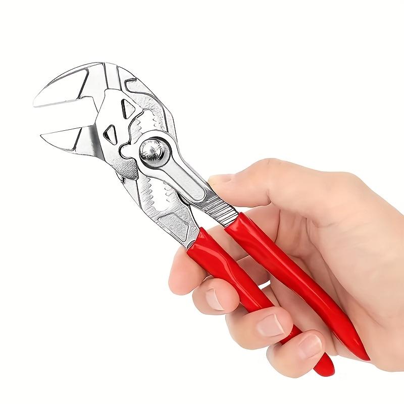 1pc Adjustable Wrench - Manual Operation, Comfort Grip, Straight-Tooth Design Suitable for Bolts, Pipes, and Accessories - Ideal for Home Repair