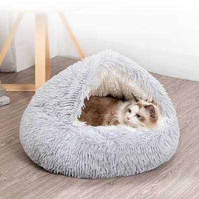 Nid pour chat Automne et Hiver Nid Coquille Chaud Animal de Compagnie Chaton Tapis Épaissi Quatre Saisons Universel Niche pour Chien Fournitures d'Hiver Lit pour Chat