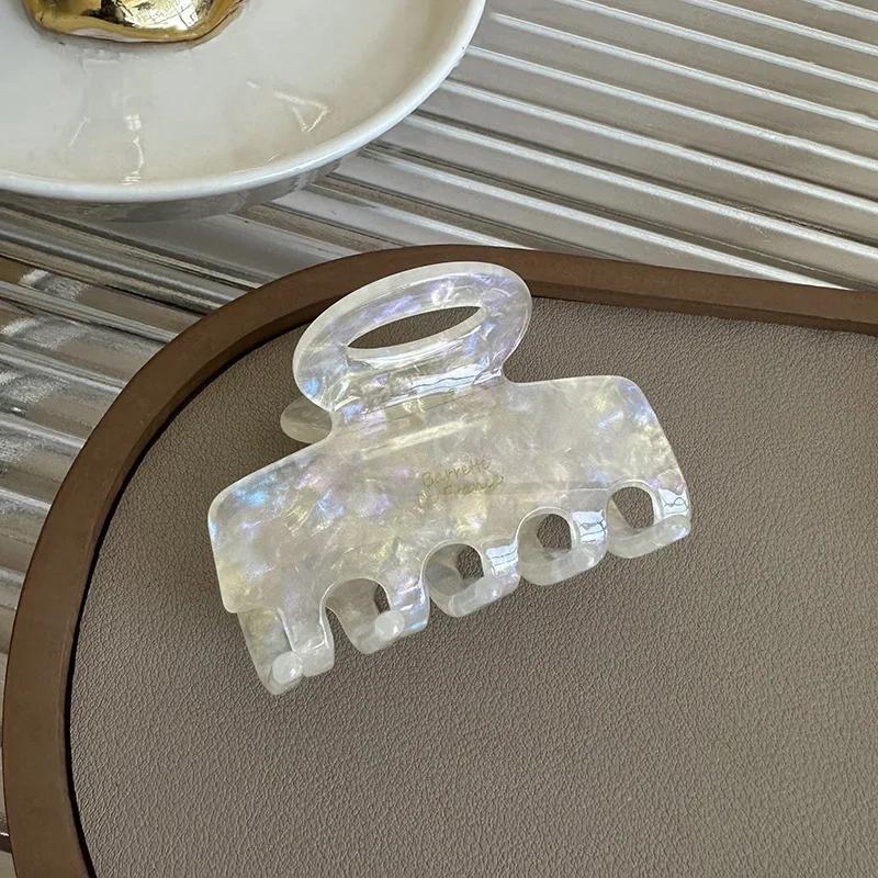 5.5cm Long Acetate Hair Crabs Red Hair Clips for Girls and Women Tie Up Hair Accessories Korean Fashon Crab Barrette Hairpin