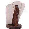 Walnut Wood Jewelry Holder Necklace Display Bust Multifunctional Mannequin Dresser Props for Displaying Necklaces