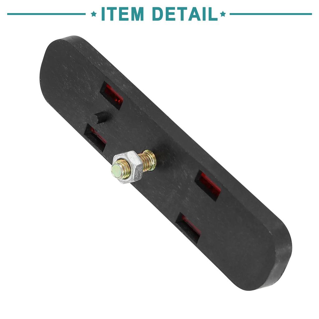 ACROPIX Screw Mount Motorcycle ATV Oval Warning Reflector Red 2pcs