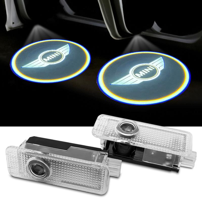 

2/4Pc Car LED Laser Projector Welcome Lamp Accessories For Mini Cooper JCW Works F54 F55 F56 F57 F60 R50 R52 R53 R55 R56 R57 R58