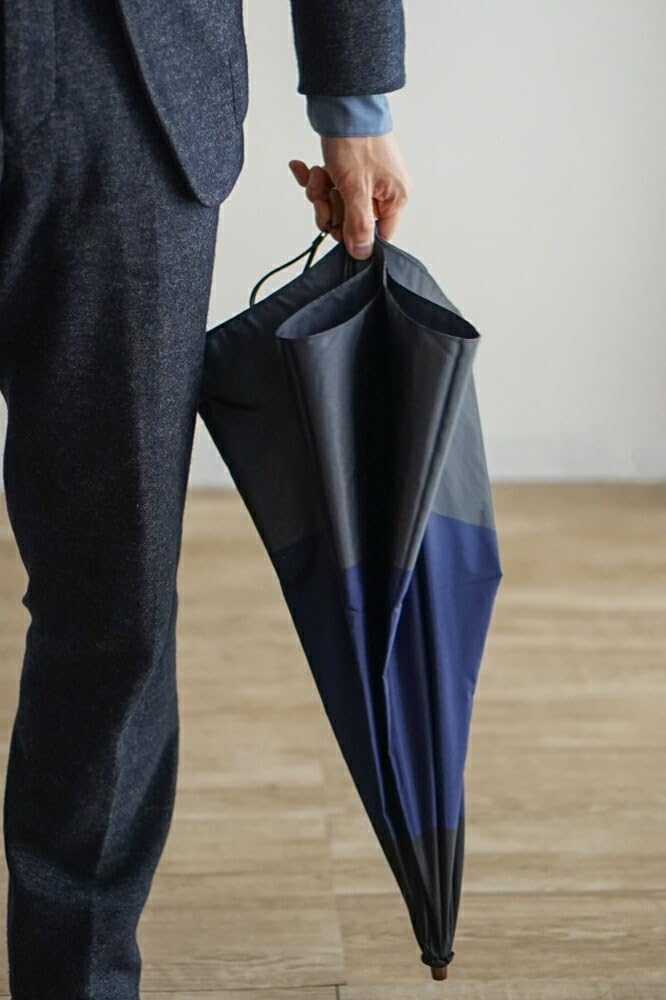 Folding Umbrella for Folding Koshu Made in Tokyo Umbrella Specialty Luxury Komiya Three Men, Durable, Fiberglass, Bi-fold, Double-fold, Umbrella,
