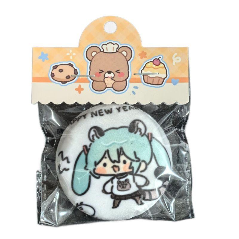 Hatsune Miku Cute Mini Plush Squeeze Toy Mini Fan Merchandise Lovely Gift for Gifting Stress Relief & Mood Soothing