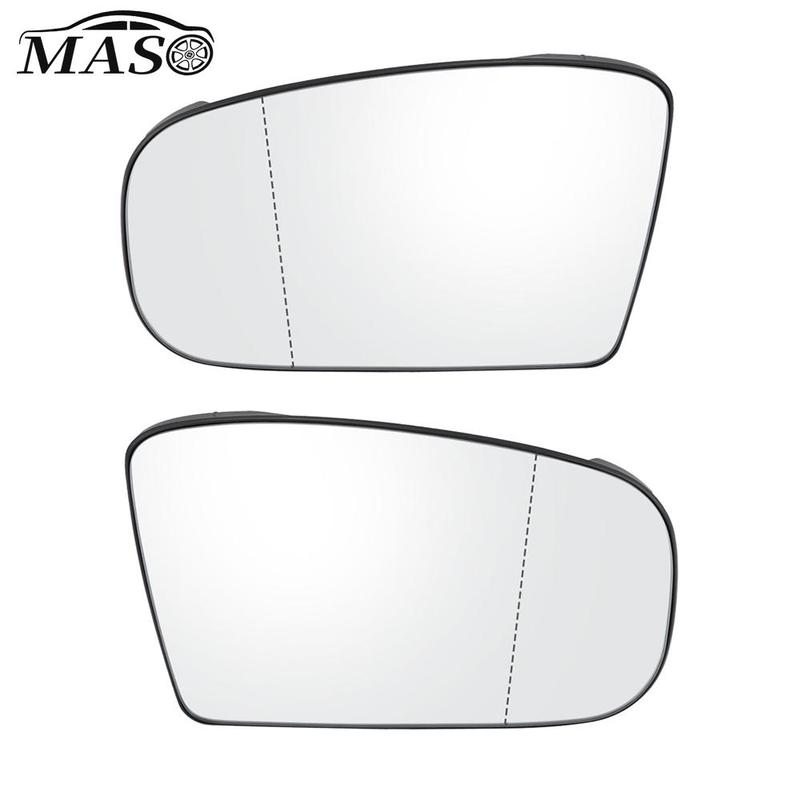 2PCS Side Rearview Heated Mirror Glass for Mercedes Benz S-Class W220 1998-2002 CL-Class W215 2000-2003 2208100321 2208100421