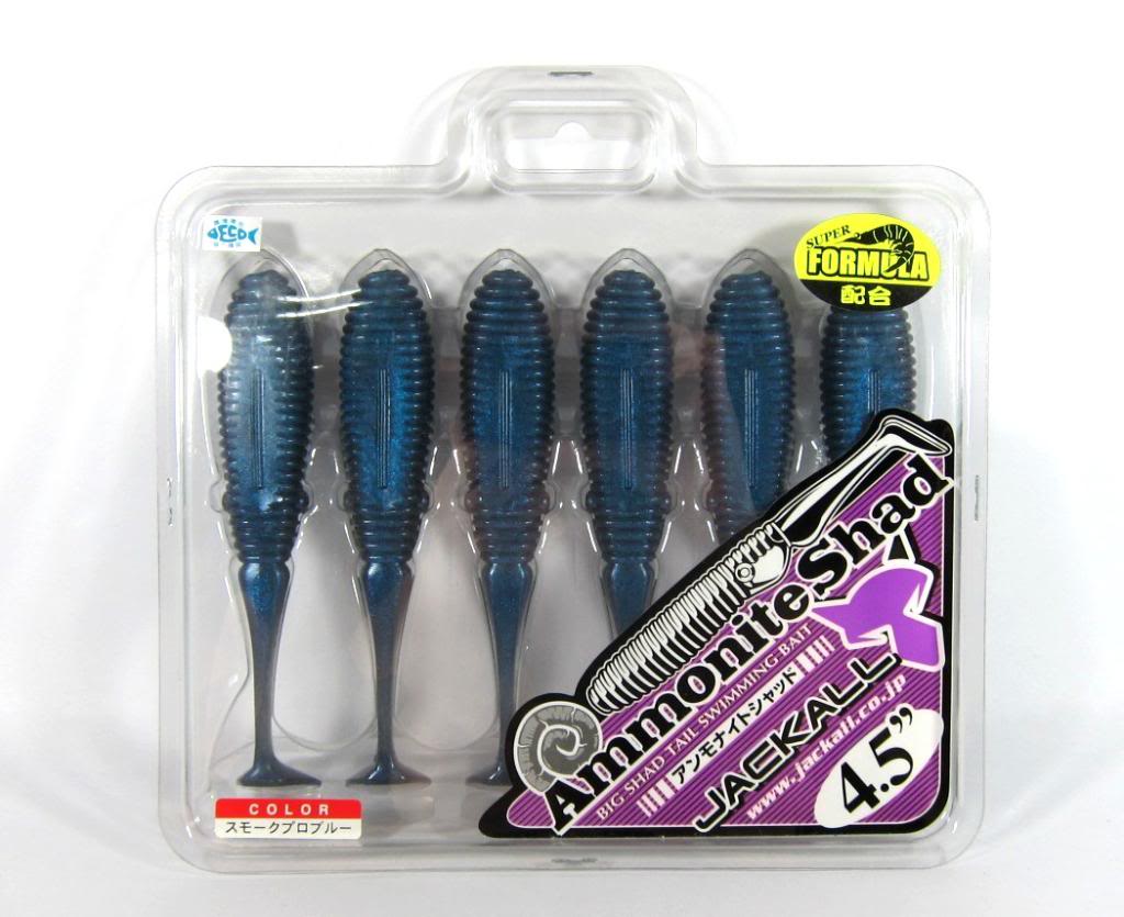 

Jackall Soft Lure Ammonite Shad 4.5 Inches Vibe Tail Blue (2947)