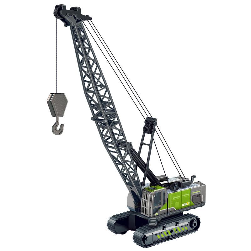 Large Alloy Simulation Foldable Crane Engineering Vehicle Model Children Toy