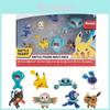 Zestaw 8 sztuk Figurki Bitewne Pokemon Wielopak z Uroczym Pikachu, Eevee i Wobbuffetem Zabawki Dla Kolekcjonerów i Fanów
