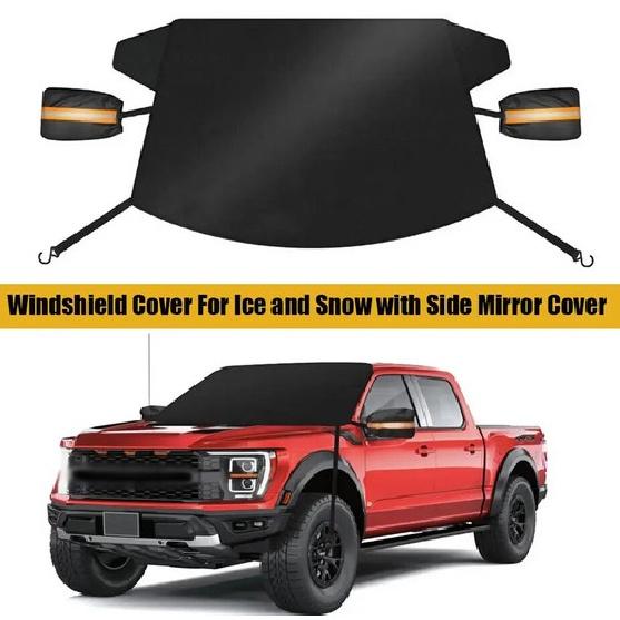 For GMC Accessory Windshield Snow Covers Frost Ice Guard with Side Mirror Cover