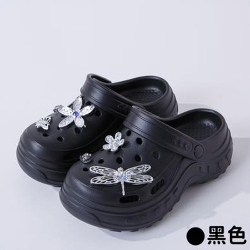 New thick-soled slippers women wear non-slip and wear-resistant cute cartoon eva slippers hole shoes wholesale