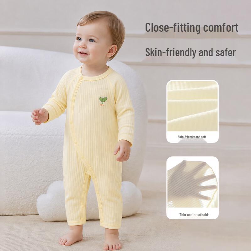 Babyprints Newborn Cotton Long-Sleeve Romper 2-Pack