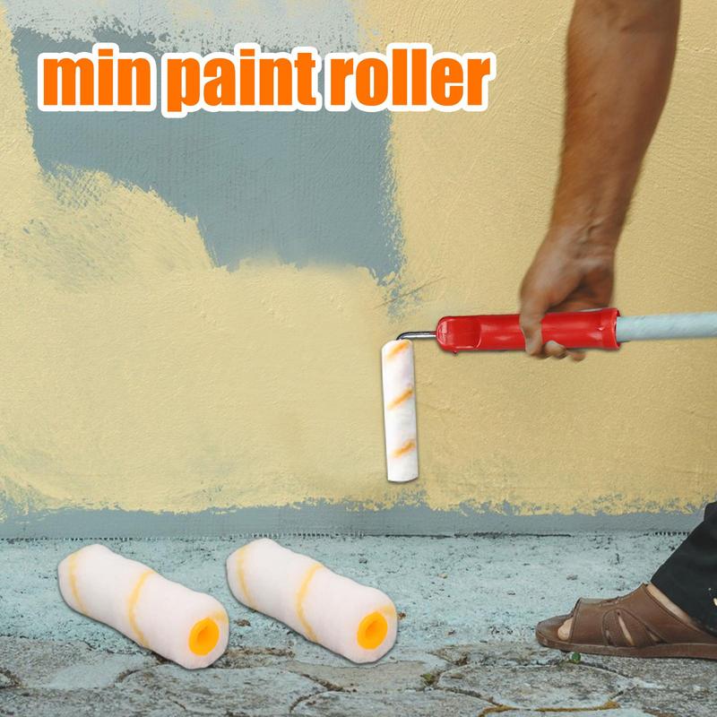 30 st Färgrollerborste Täta Borst Latex Färgroller För Målning Väggar Skåp Dörrar Staket Färgroller Praktiskt Verktyg