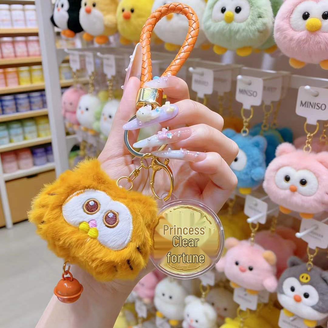 Year of the Horse Keychain: Golden Princess Pendant for Valentine s/Qixi Gift