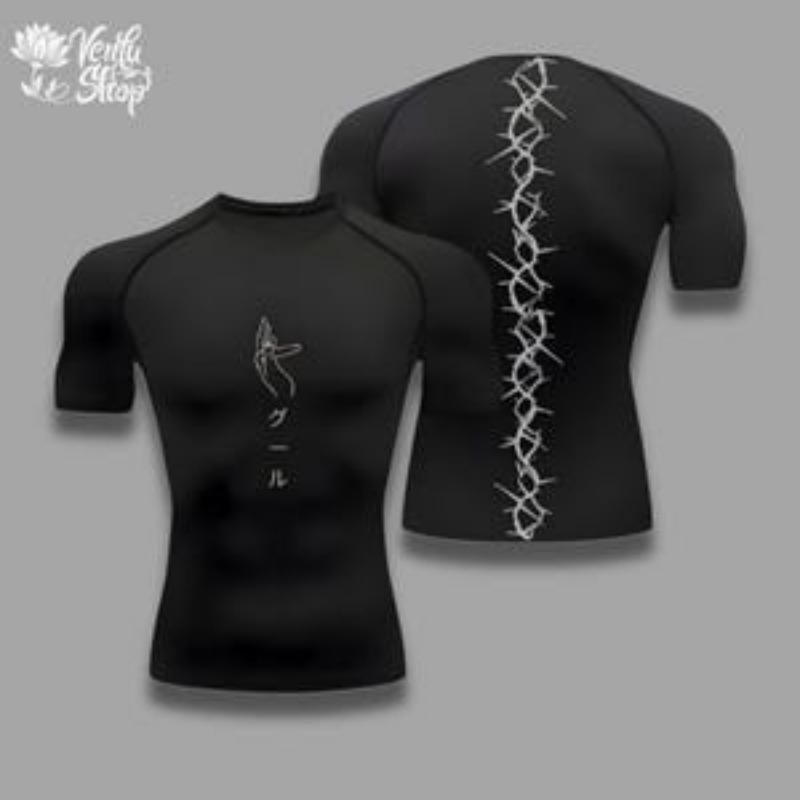 Kompressionsshirt | Tokyo Ghoul, Anime, Fitnessstudio, Sportbekleidung, Anime-Shirt, Muskelshirt, Kompressionsshirt