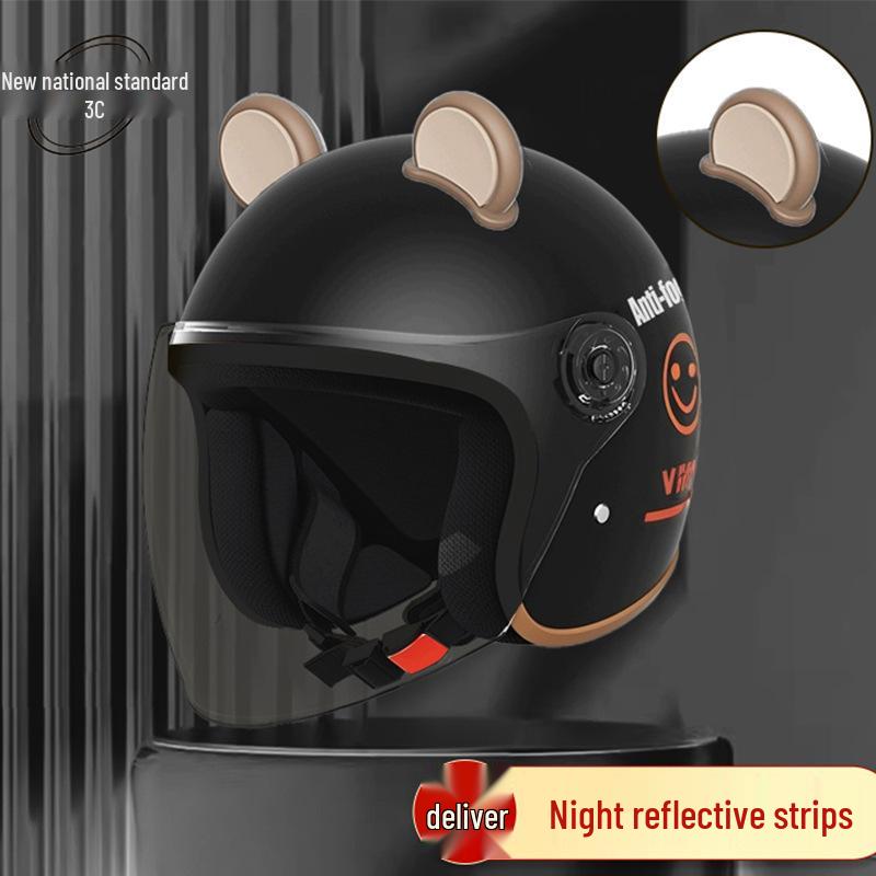 Women's Unisex Winter Warm Half Helmet for Electric Scooter/Motorcycle with Free Shipping