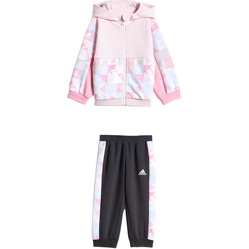 Adidas Kids Matching Sets Clear Pink/White/Black/White Infant And Toddler HS1016 98
