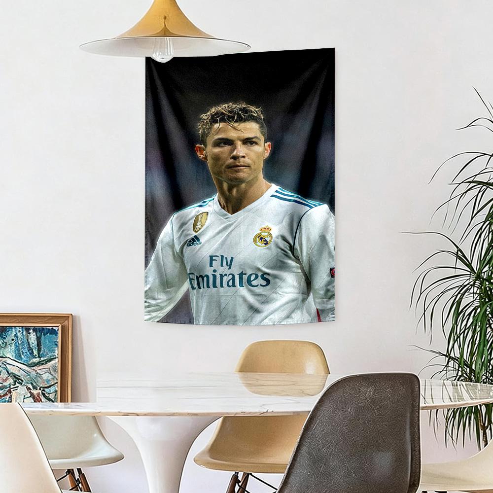 Cristiano Ronaldo Nástěnná dekorace Gobelín Umění Pro památku mazlíčka Narozeniny Svatba Pozadí pro párty Rodinný dárek