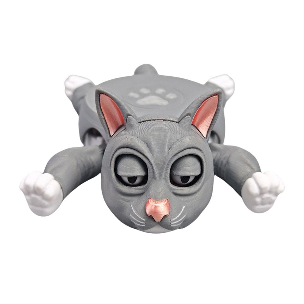 Creative 3D Printed Cat Coasters Funny Panicked Cat Cup Pad Cup Holder Office Desktop Home Decoration Ornament