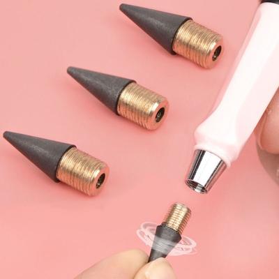 20 ADET 0.5mm Yedekler Mürekkepsiz Ucu Yedek Kalem Değiştirilebilir Evrensel Ebedi Kalem Hiçbir Mürekkep Kalem