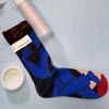 Bonne Maison: Retro-Ölgemälde-Socken für Damen, mittelhoch, luxuriös, französisch, bis zur Wade