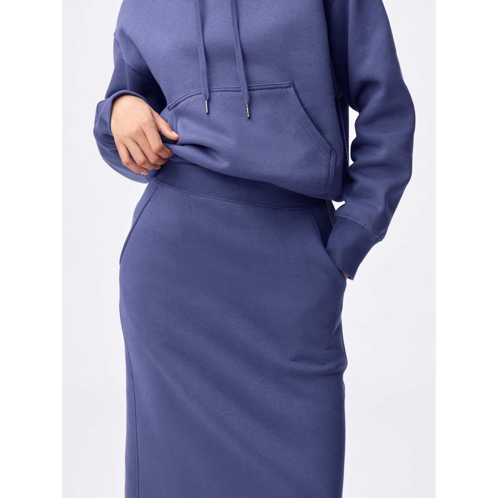 Gu Heavyweight Sweat Narrow Skirt  Length 88.5 95.5cm 