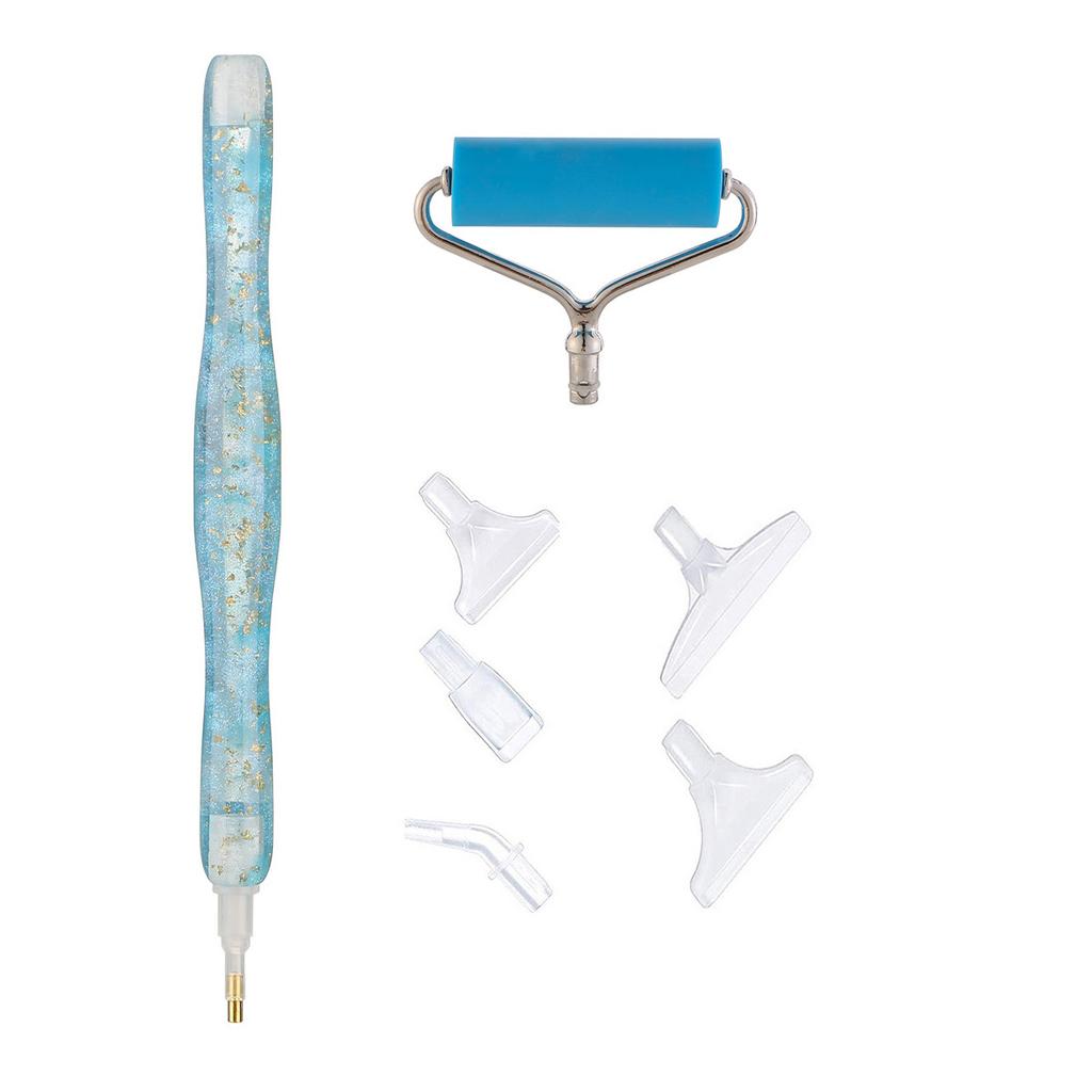 5D Glitter Diamond Painting Pen Rubber Roller Point Drill Pens Multi Placer Tips Kits Diamond Embroidery Cross Stitch DIY Craft