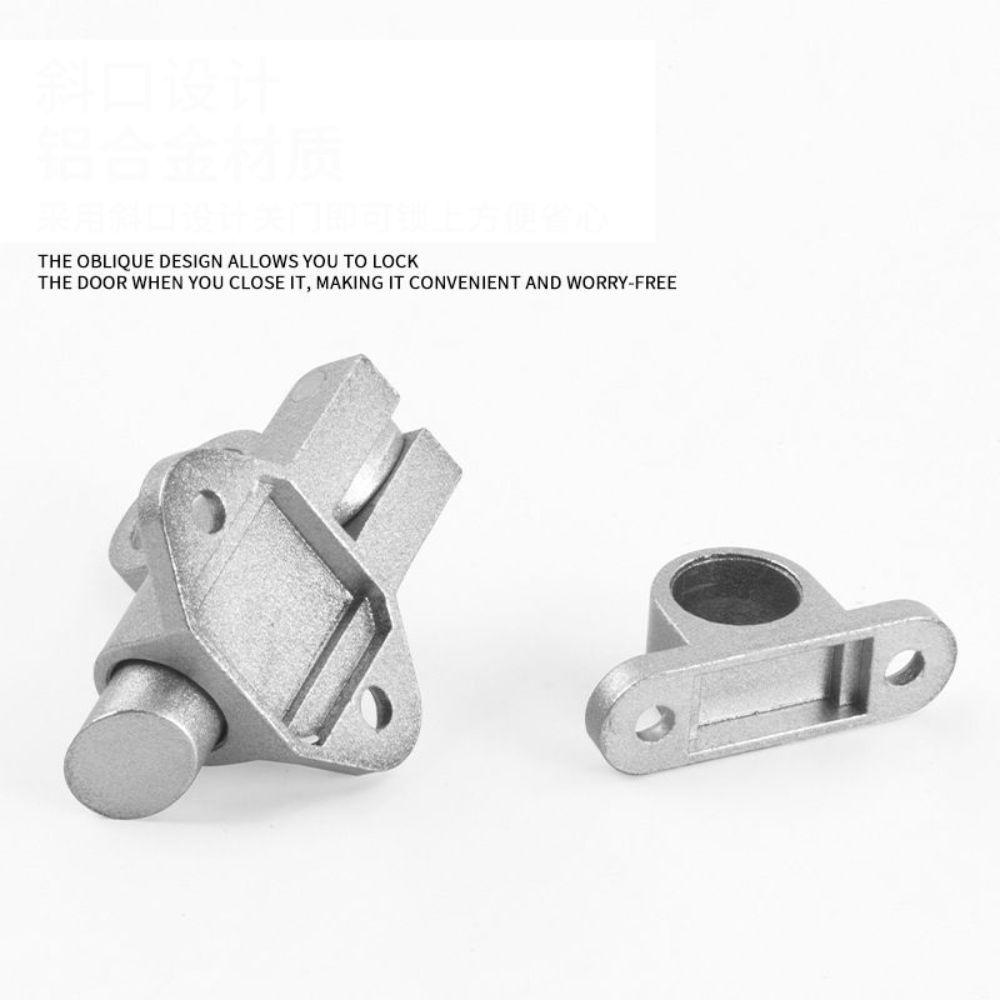 Bolt Latch Spring Door Lock Aluminum Alloy Security Gate Latch Automatic Window Lock  Door Hardware
