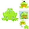 Entzückende 12 Lieder Frosch Blasenmaschine Automatischer Blasenerzeuger für Kinder Freude