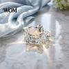 Durable Glass Candle Holder Flower Tealight Holder, Plum Blossom Cafe for Home Party Decor, Wedding Table Centerpiece Transparent