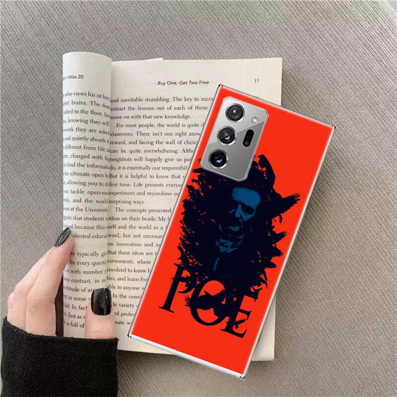 Edgar Allan Poe Phone Case for Samsung A17 A37 A57 A54 A14 A24 A34 A07 A04S A02S A12 A22 A32 A52S A16 A26 A36 A56 A72 Galaxy Not