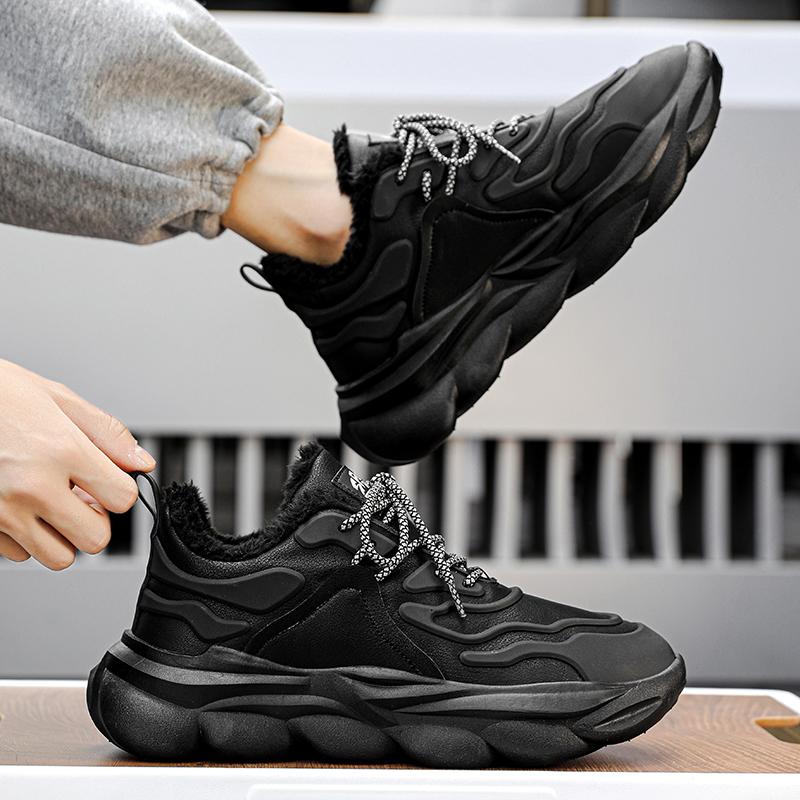 Herrenmode Winter Sneakers Schneestiefel Wasserdicht Super Warm Herrenschuhe Outdoor Männliche Arbeit Wandern Jogging Plüschstiefel Größe 39-46