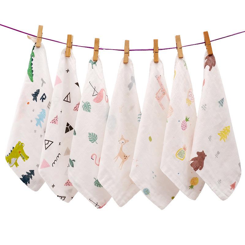 5Pcs100 % Baumwolle Neugeborenen Baby Handtücher Speichel Gaze Waschen Gesicht EINE Von Tuch EIN Stück Taschentuch Reine Wischen