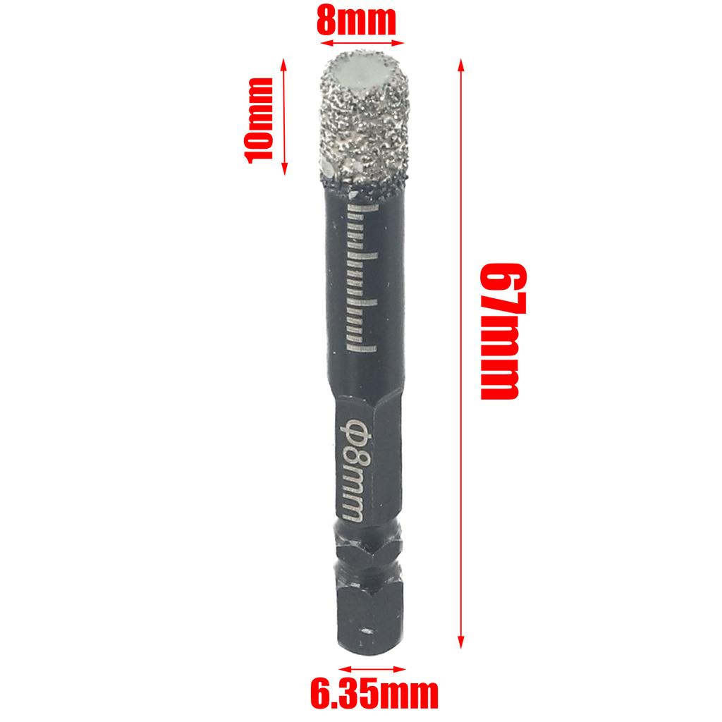 Dry Drill Bits for Masonry Concrete Tile/Ceramic Wax Inside for Cooling