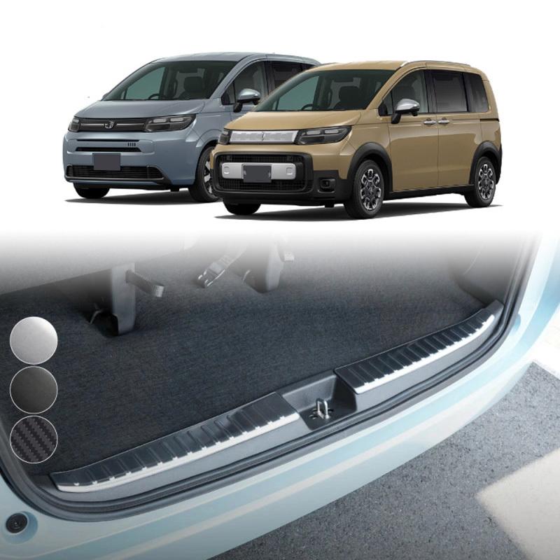 For Honda FREED AIR/CROSSTAR 2024 stainless steel Built-in Rear Bumper Protector door Sill Trunk Tread Plate Trim Accessories