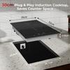 Induction Cooktop 2 Burners 3000W Double Plate Countertop Model with Touch Control Household & Hotel